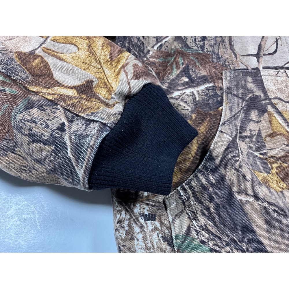 VTG Carhartt Youth L 10/12 YYJ220 CAP Camo Hooded Active Jacket Thermal Lined - Picture 14 of 16